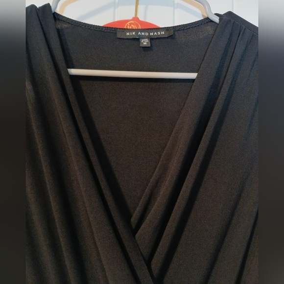 NIK & NASH stunning Long Sleeve Black jumpsuit Size M - Picture 4 of 5